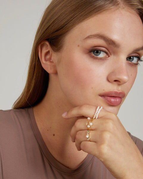Grit Seed Pearl Ring