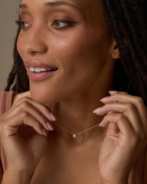 Just For You Initial Necklace — N