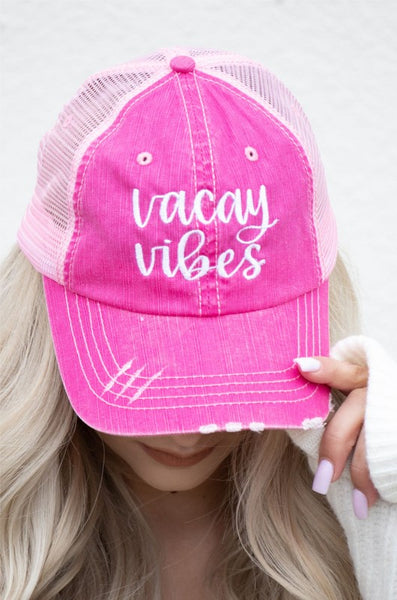 Vacay Vibes Embroidered Trucker