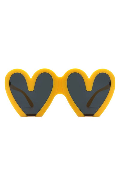 Heart Shaped Oversized Party Fashion Sunglasses