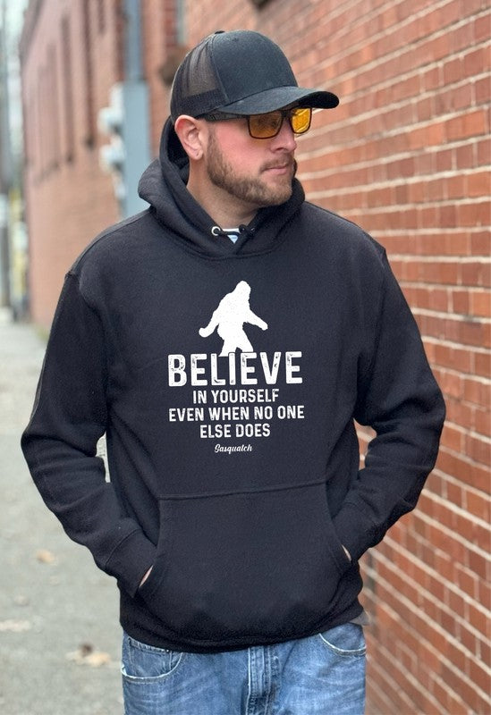 Believe In Yourself Graphic Hoodie - Plus Size