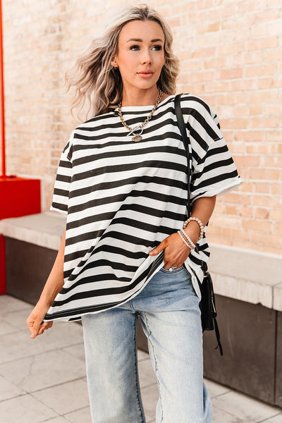 Boyfriend Tee - Seeing Stripes
