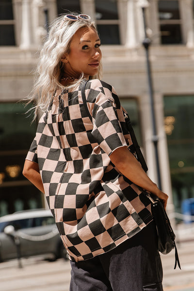 Boyfriend Tee - Checkmate