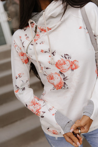 DoubleHood™ Sweatshirt - Brushed Blossoms