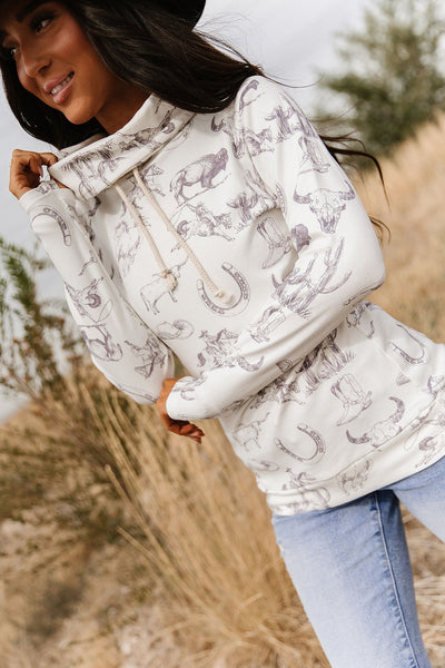 CowlNeck Sweatshirt - Home On The Range