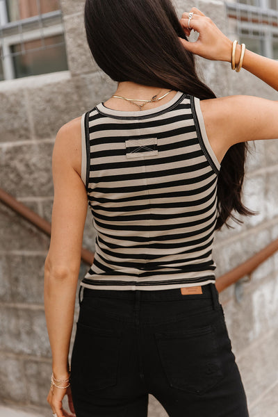 Ampersand Ave Stripe Tank - Milan