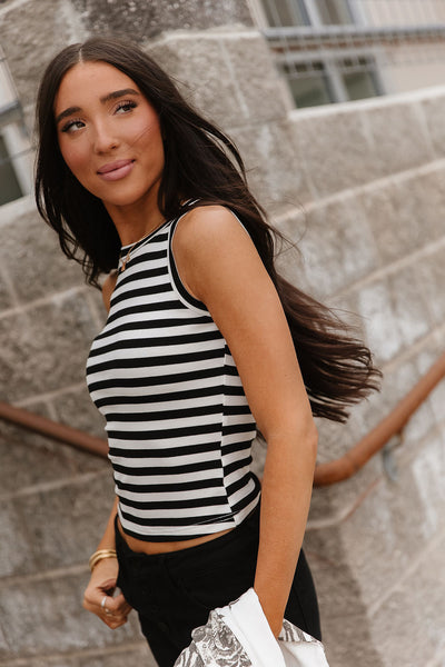 Ampersand Ave Stripe Tank - Paris