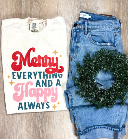 Happy Always Short or Long Sleeve Graphic Tee