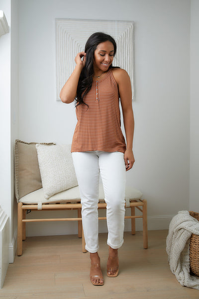 Cheryl High Rise Cuffed Boyfriend Jeans - Ruby Rebellion