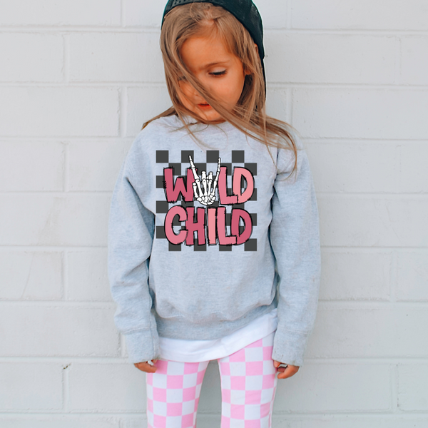 Pink Wild Child Youth & Toddler Sweatshirt