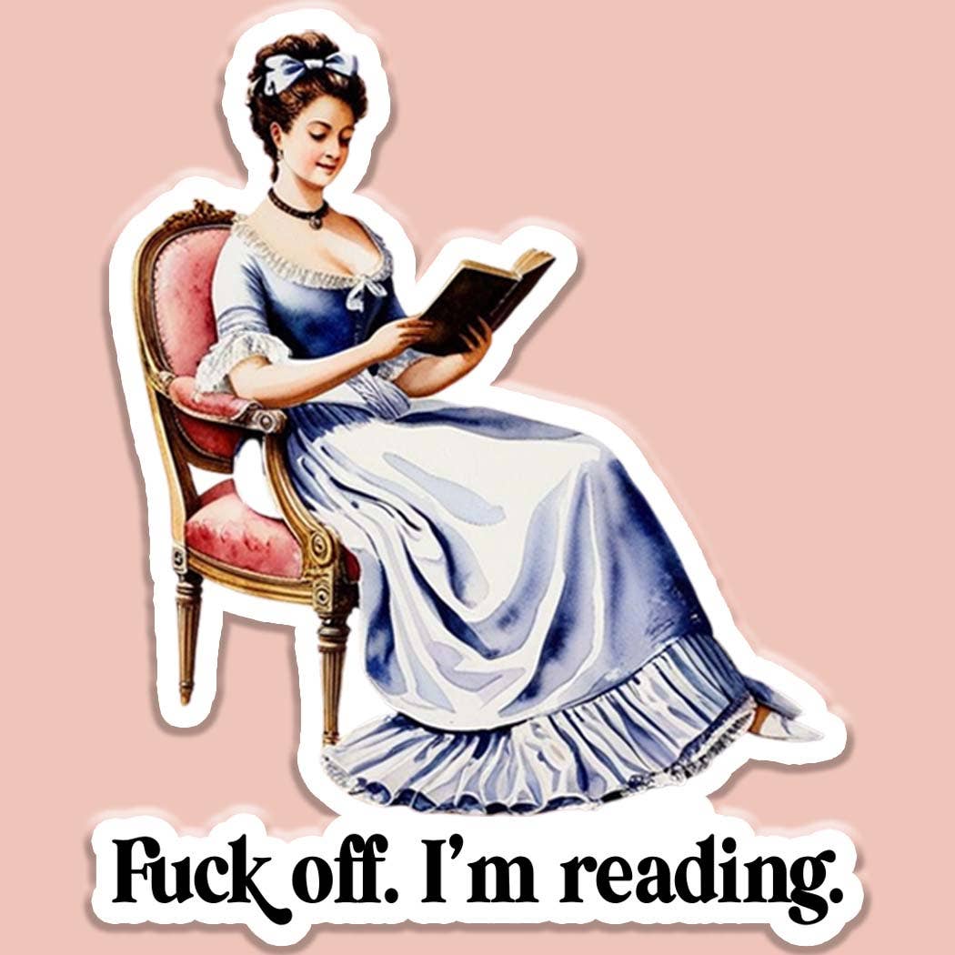 I'm Reading Sticker Decal, Funny Sticker Decal, Book Lover