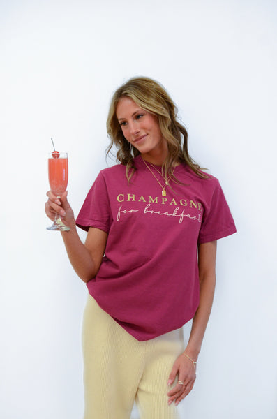 Champagne For Breakfast Tee