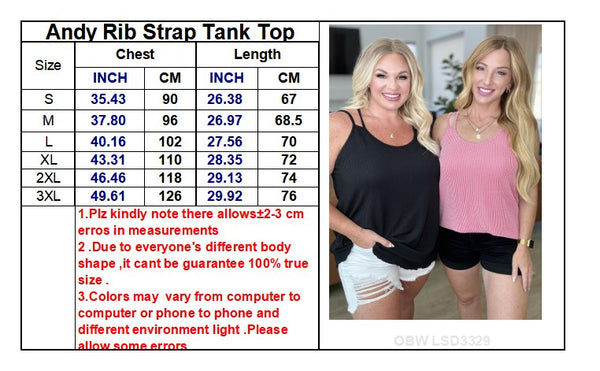 PREORDER: Nancy Ribbed Tank in Four Colors - Ruby Rebellion