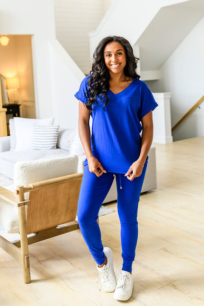 PREORDER: Krisie V-Neck Lounge Set in Six Colors - Ruby Rebellion