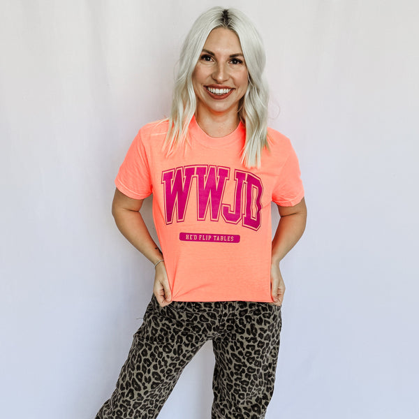 WWJD Flip Tables Graphic Tee - Ruby Rebellion