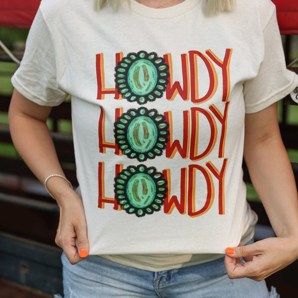Gemstone Leopard Cowboy Hat Graphic Tee