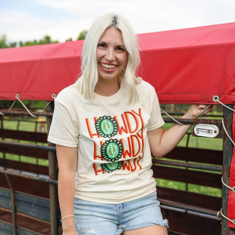 Gemstone Leopard Cowboy Hat Graphic Tee