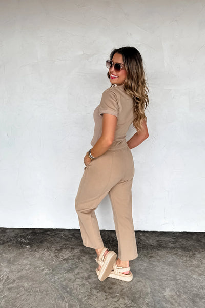 PREORDER: Stay in Crop Pant Set