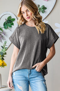 Heimish Full Size Short Sleeve Round Neck T-Shirt