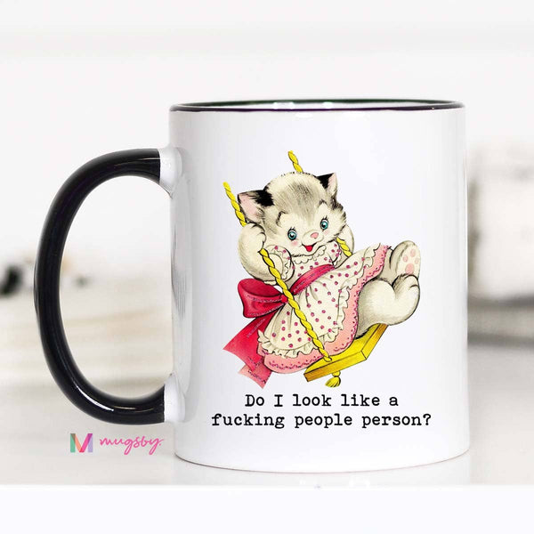 Do I Look Like a People Person Funny 15oz Coffee Mug