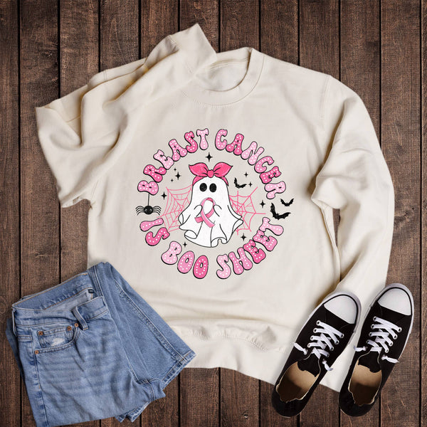 Breast Cancer Boo Sheet Ghost Sweatshirt