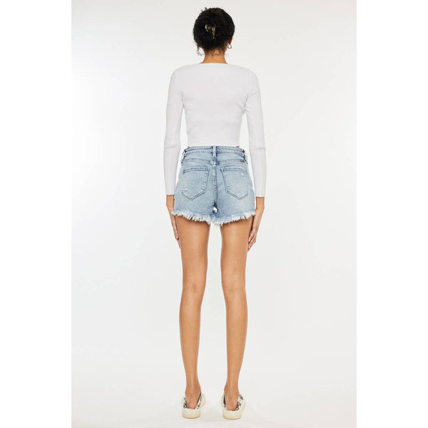 KanCan Jena High Rise Denim Shorts