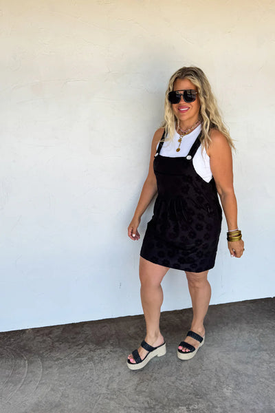 SUNSHINE & DAISIES OVERALL DRESS