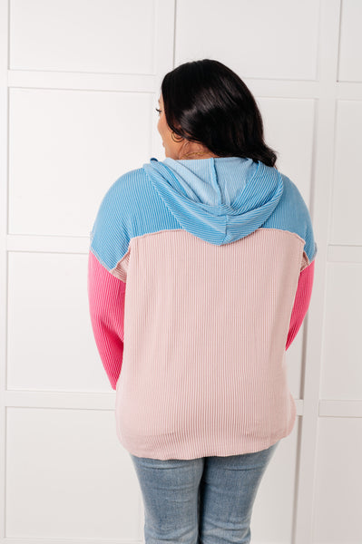 A-Tisket A-Tasket Color Block Pullover - Ruby Rebellion
