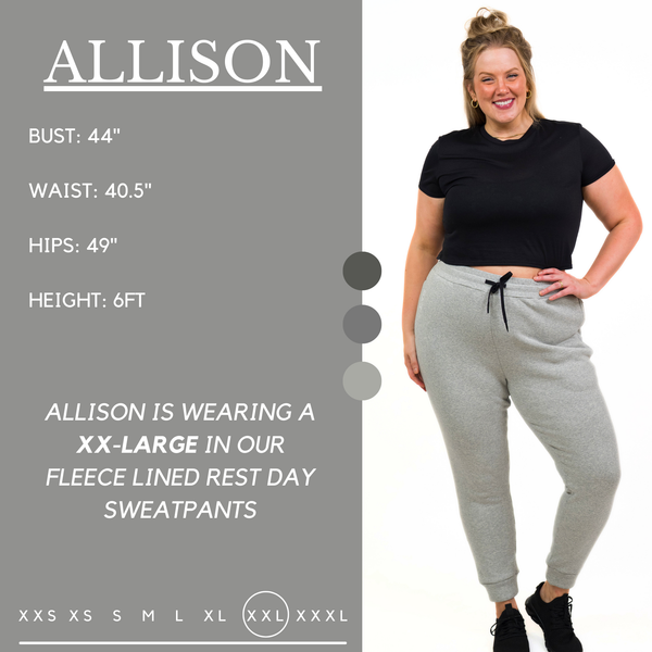 Rest Day Sweatpants | Fleece Lined | Grey - Ruby Rebellion
