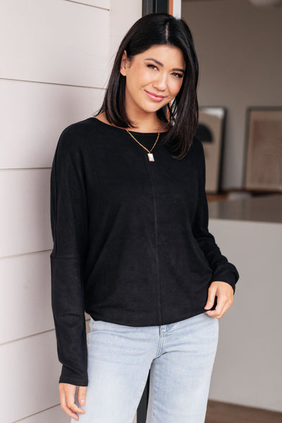 Drive Downtown Dolman Sleeve Top - Ruby Rebellion