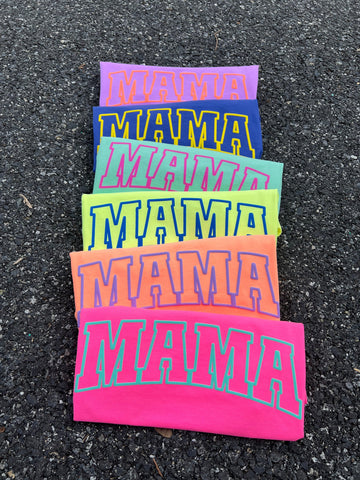 Summer Neon Mama Puff Graphic Tee - PREORDER