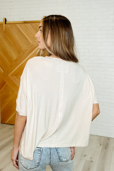 Bare Necessitee Relaxed Tee in Sand Beige - Ruby Rebellion