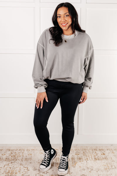 Beyond the Basics Pullover in Sleet - Ruby Rebellion