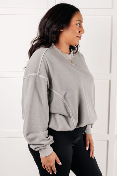 Beyond the Basics Pullover in Sleet - Ruby Rebellion