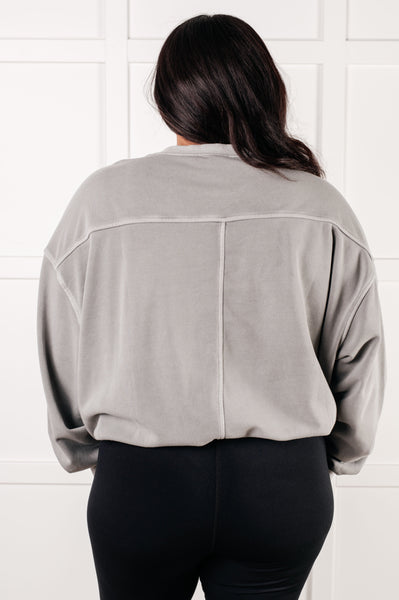 Beyond the Basics Pullover in Sleet - Ruby Rebellion