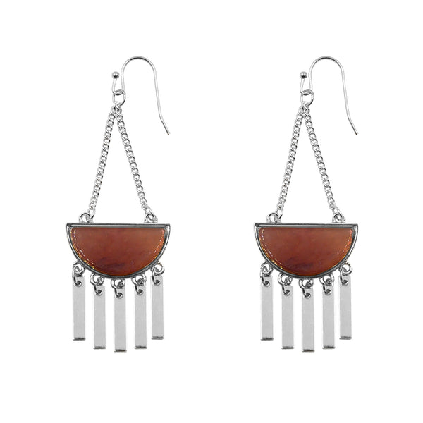 Bianca Collection - Silver Aragonite Earrings (Limited Edition)