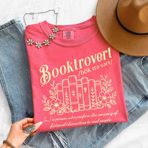 Booktrovert Comfort Colors Shirt - Book Lover Tee
