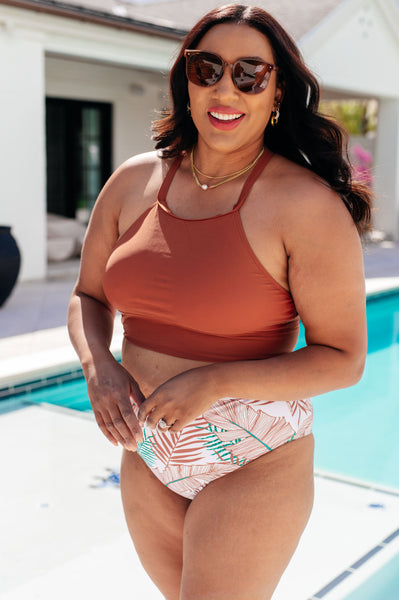 Bora Bora Halter Swim Top - Ruby Rebellion