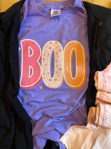 BOO Preppy Lettering Graphic Tee