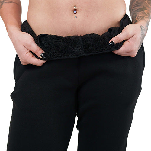 Rest Day Sweatpants | Fleece Lined | Black - Ruby Rebellion