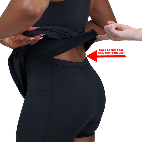 Half Zip Dress | Black - Ruby Rebellion