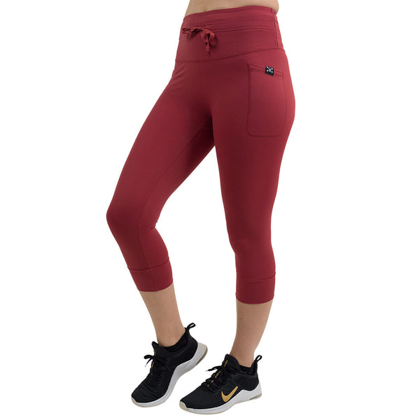 Omni Leggings | Garnet Red - Ruby Rebellion