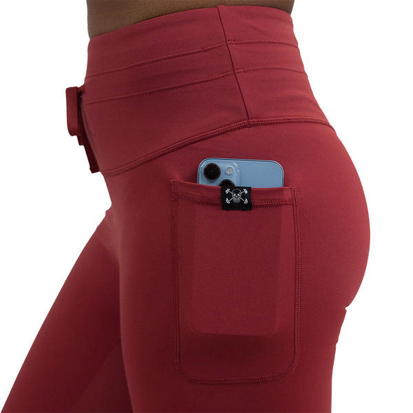 Omni Leggings | Garnet Red - Ruby Rebellion