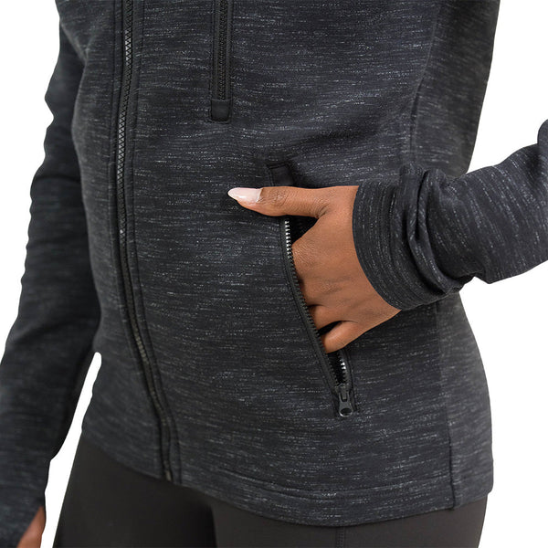 Rest Day Zip Up Sweatshirt | Charcoal - Ruby Rebellion