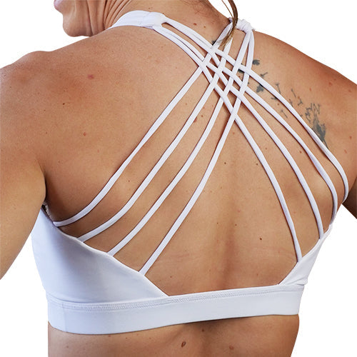 Butterfly Back Bra | All White - Ruby Rebellion