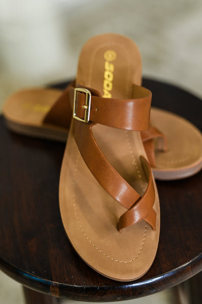 Canyon Walk Slip on Sandals in Storm Tan - Ruby Rebellion