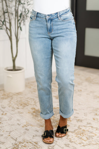 Cheyenne V-Front Cool Denim Boyfriend Jeans - Ruby Rebellion