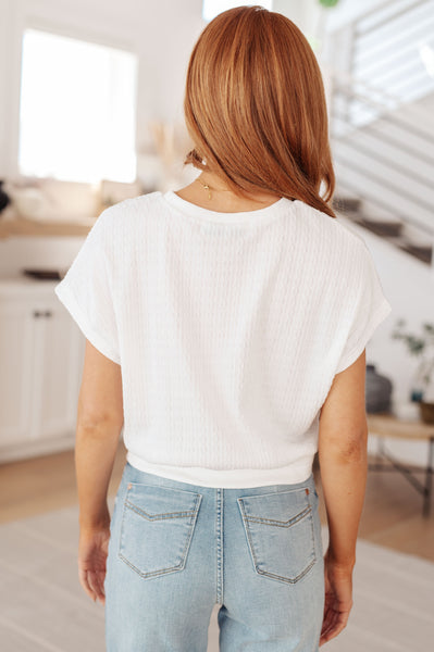 Clearly Classic Short Sleeve Top in White - Ruby Rebellion