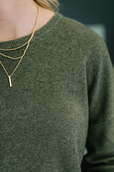 Clove Sweater in Moss