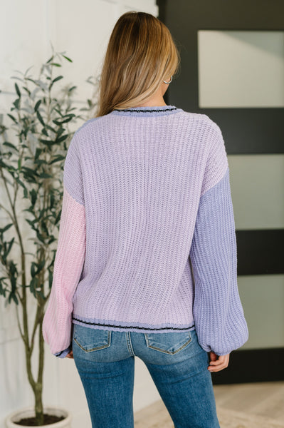 Coffee Date Color Block Cardigan - Ruby Rebellion